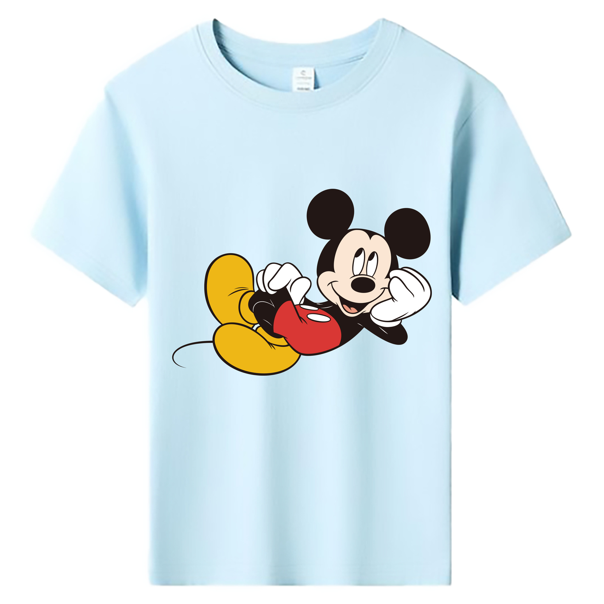 ミッキーマウス Mickey Mouse 綿100％キッズTシャツ（フロントプリント）